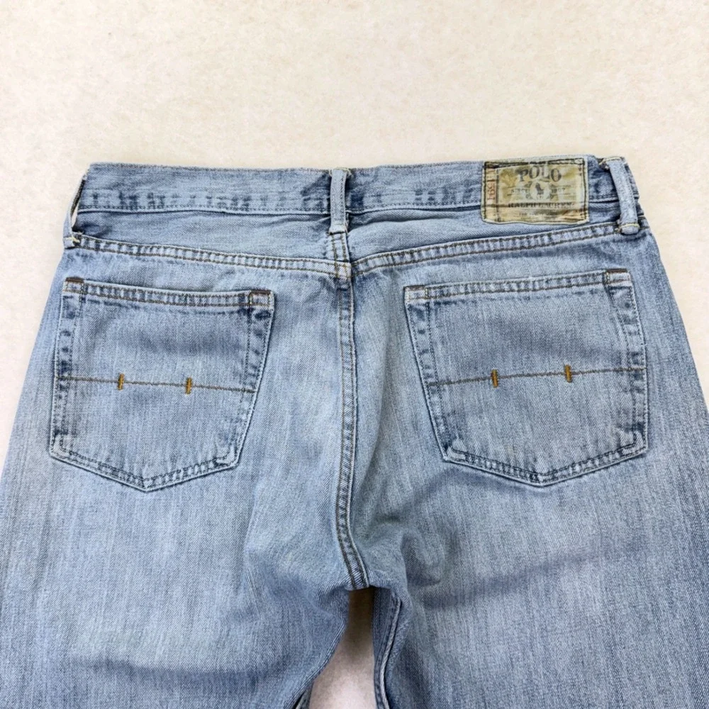 VTG Y2K Polo Ralph Lauren Classic Fit 34x30 Light Wash Denim Men's Jeans Cotton